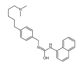 1-[[4-[5-(dimethylamino)pentyl]phenyl]methyl]-3-naphthalen-1-ylurea Structure