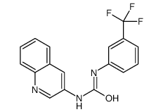 1-quinolin-3-yl-3-[3-(trifluoromethyl)phenyl]urea Structure