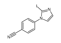 4-(2-iodoimidazol-1-yl)benzonitrile结构式