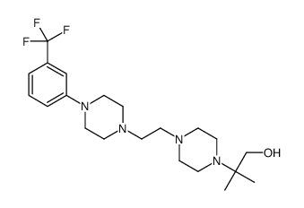 2-methyl-2-[4-[2-[4-[3-(trifluoromethyl)phenyl]piperazin-1-yl]ethyl]piperazin-1-yl]propan-1-ol Structure