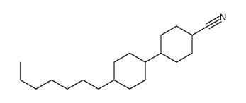 反,反-4’-庚基-1,1’-二环己基-4-羧酸腈结构式