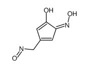 2-(hydroxyamino)-4-(nitrosomethyl)cyclopenta-2,4-dien-1-one结构式
