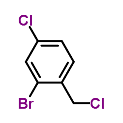 2-Bromo-4-chloro-1-(chloromethyl)benzene结构式