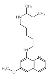 1,5-Pentanediamine,N1-(6-methoxy-8-quinolinyl)-N5-(1-methylpropyl)- structure