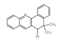 6-bromo-5,5-dimethyl-5,6-dihydro-benz[c]acridine结构式
