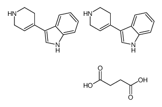 butanedioic acid,3-(1,2,3,6-tetrahydropyridin-4-yl)-1H-indole结构式