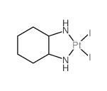 (2-azanidylcyclohexyl)azanide; diiodoplatinum结构式