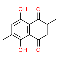Naphthazarin, 2,3-dihydro-2,6-dimethyl- (5CI) Structure