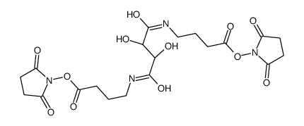 (2,5-dioxopyrrolidin-1-yl) 4-[[(2R,3R)-4-[[4-(2,5-dioxopyrrolidin-1-yl)oxy-4-oxobutyl]amino]-2,3-dihydroxy-4-oxobutanoyl]amino]butanoate结构式