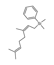 (Z)-(3,7-dimethyl-2,6-octadienyl)dimethylphenylsilane Structure