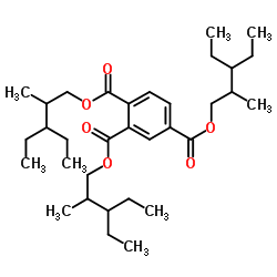 Tris(3-ethyl-2-methylpentyl) 1,2,4-benzenetricarboxylate结构式