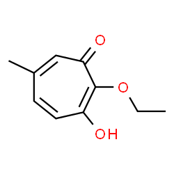 2,4,6-Cycloheptatrien-1-one,2-ethoxy-3-hydroxy-6-methyl-(9CI) structure