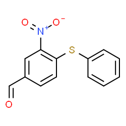 3-NITRO-4-(PHENYLSULFANYL)BENZENECARBALDEHYDE structure