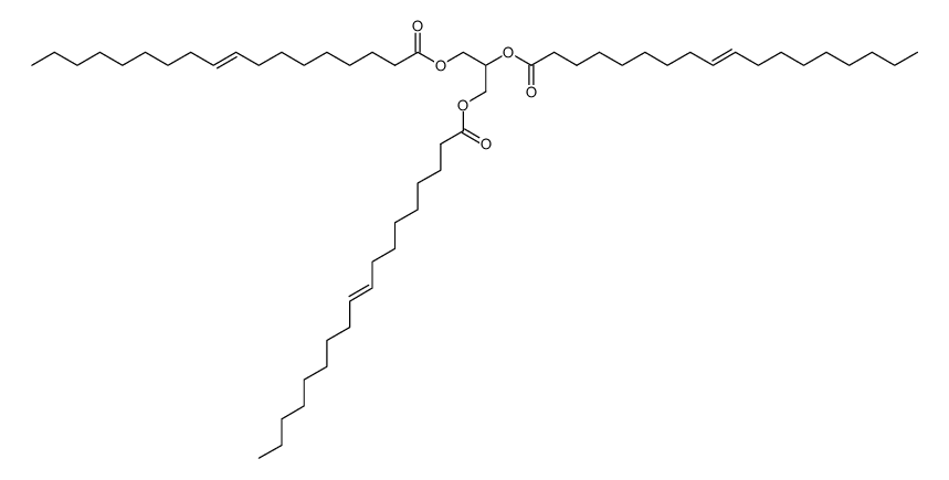 octadec-9-enoic acid propane-1,2,3-triyl ester Structure