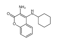 3-amino-4-(cyclohexylamino)chromen-2-one Structure