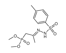 Dimethyl-α-acetylmethylphosphonat-tosylhydrazon Structure