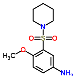 4-METHOXY-3-(PIPERIDINE-1-SULFONYL)-PHENYLAMINE结构式