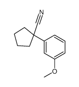 1-(3-甲氧基苯基)环戊烷甲腈结构式