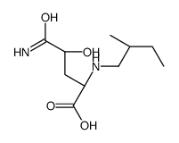 (2S,4S)-5-amino-4-hydroxy-2-(2-methylbutylamino)-5-oxopentanoic acid结构式