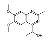 4-(1-hydroxyethyl)-6,7-dimethoxy-2-methylquinazoline结构式