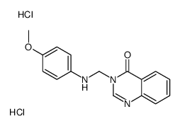 3-[(4-methoxyanilino)methyl]quinazolin-4-one,dihydrochloride结构式