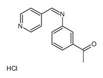 1-(3-((4-Pyridinylmethylene)amino)phenyl)ethanone monohydrochloride Structure