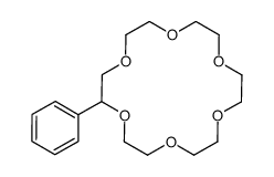 2-phenyl-1,4,7,10,13,16-hexaoxacyclooctadecane结构式