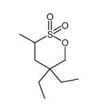 5,5-diethyl-3-methyl-1,2-oxathiane 2,2-dioxide结构式
