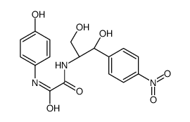 N'-[(1S,2S)-1,3-dihydroxy-1-(4-nitrophenyl)propan-2-yl]-N-(4-hydroxyphenyl)oxamide Structure