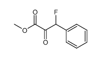 3-fluoro-2-keto-3-phenylpropanoic acid methyl ester Structure