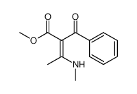 2-Benzoyl-3-methylamino-2-butensaeure-methylester结构式