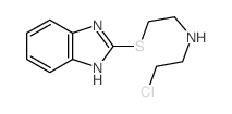 Ethanamine,2-(1H-benzimidazol-2-ylthio)-N-(2-chloroethyl)-结构式