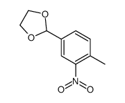 1,3-Dioxolane,2-(4-methyl-3-nitrophenyl)-(9CI) Structure