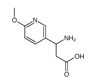 3-AMINO-3-(6-METHOXY-PYRIDIN-3-YL)-PROPIONIC ACID结构式
