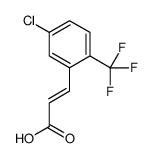 (2E)-3-[5-Chloro-2-(trifluoromethyl)phenyl]acrylic acid Structure