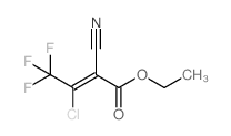 3-氯-2-氰基-4,4,4-三氟丁基-2-烯酸乙酯结构式