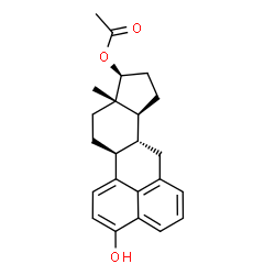 benzo(d,e)estra-1,3,5(10)-triene-3,17 beta-diol 17-acetate Structure