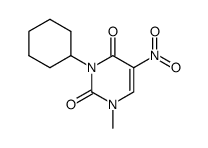 3-cyclohexyl-1-methyl-5-nitrouracil结构式