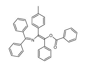 2-((diphenylmethylene)amino)-1-phenyl-2-(p-tolyl)vinyl benzoate Structure