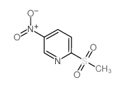 2-(甲基磺酰基)-5-硝基吡啶结构式