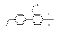4-(2-Methoxy-4-(trifluoromethyl)phenyl)benzaldehyde结构式