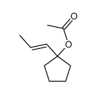 (E)-1-(prop-1-en-1-yl)cyclopentyl acetate Structure
