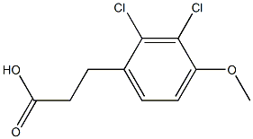 2,3-dichloro-4-methoxybenzenepropanoic acid结构式