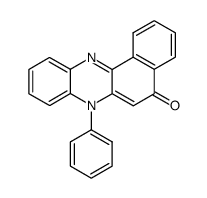 5-hydroxy-7-phenyl-benzo[a]phenazinium-betaine结构式