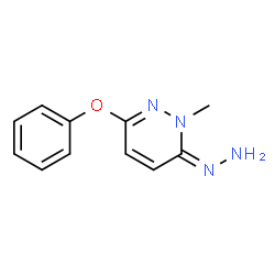 3(2H)-Pyridazinone,2-methyl-6-phenoxy-,hydrazone(8CI) Structure