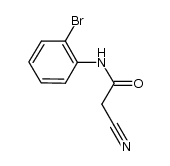 2-cyano-N-[2-(bromo)phenyl]acetamide Structure