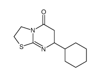 7-Cyclohexyl-2,3,6,7-Tetrahydro-5H-thiazolo(3,2-a)pyrimidin-5-one结构式