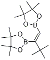 (E)-2,2'-(3,3-diMethylbut-1-ene-1,2-diyl)bis(4,4,5,5-tetraMethyl-1,3,2-dioxaborolane)结构式