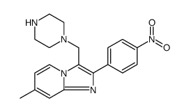 7-METHYL-2-(4-NITROPHENYL)-3-PIPERAZIN-1-YL-METHYLIMIDAZO[1,2-A]PYRIDINE picture