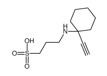 3-[(1-ethynylcyclohexyl)amino]propane-1-sulfonic acid Structure